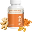 Vitalitas Emas Turcumin Capsules - Platinum Block dengan 95% Curcuminoid, Glucosamin, Chondroitin, MSM & BioPerine - Gabungan & Bone Dukungan - 60 Count, 30 Days Suppply