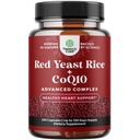 Red Yeast Rice dengan Suplemen CoQ10 - Advanced Healthy Heart & Healthy Cholesterol Levels Formula untuk Pria & Women - Extra Power Capsule dengan Red Yeast Rice 1200 mg Capsules dengan CoQ10- 240 Count