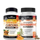 Ekstra Kekuatan Ashwagandha Kapsul (2 Bulan Suply) Ditambah Curcumin Turmeric dengan Pepper Hitam Ekstrak Kompleks 1500mg (Ukuran Trial)