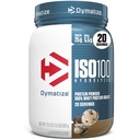 dymatize ISO100 Whee Protein Powder Isolate, Cookies & Cream, 25g of Protein, 5.5g BCAAs, Kurang dari 120 Cal., Gluten Free, 1g Fat, 1g Sugar, 2g Carb (20 Pelayan)