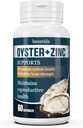 Oysters Extract Capsules dengan bubuk Zinc, Suplemen Oyster untuk Pria Perempuan, Pil Oyster Alam & Secure, Bantuan Sistem Immune, Sistem Reproduktif & Bone Strength Health, 60 Capsules