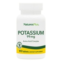 Alam Plus Potasium 99 mg, 90 Tablet - Mendukung keseimbangan Elektrolite Sehat & Overall Well- Menjadi - Gluten Bebas, Vegetarian - 90 Hamba