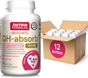 Jarrow Formulas QH-Absorb 100 mg Max Absorption- CoQ10 Ubiquinol - Sampai dengan 60 hamba (Softgels) - Mendukung Kesehatan Mitokondrial, Produksi Energi Cellular & Healthy Cardiovascular Fungsi, Paket 12