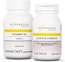 Terpadu Therapeutics Bundle dengan Penyelesaian B- Aktif 60 Capsules & Vitamin D3 125 Mcg, 90 Chewables - Aktif B-Complex untuk Mendukung Energi Metabolisme * - Vitamin D3 untuk Mendukung Kesehatan Tulang *