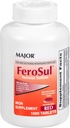 Mayor FeroSul - Ferrous Sulfate 325 mg Tablet - Iron Suplement for Women and Men - Specially Coated Eister-to-Swallow Tablet - Merah - 1000 Tablet