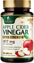 Apple Cider Vinegar Capsules 1877mg - Extra Energy Detox & Cleanse with Vitamin D & Zinc - Premium ACV pills with Common Natural Ditrable & Ammune Support - Vegetarian Suplemen - 60 Capsules