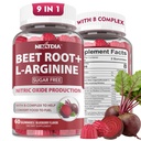 Akar Gummies & L-Arginine, Nitric Oxide Suplemen untuk Pria & Wanita w / Organic Beets, B1, B2, B3, B5, B6, B12 untuk Boost Energi & Sirkulasi Dukungan, Sugar Free, 120 Cts