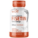 Fusion Alam Nutri Fisetin 500mg 60 Count - Clinical Dosage - Fisetin Suplemen - Aktivator Senolytic yang kuat, Antioksidant, & Brain Dukungan - Polyphenols Alam - 60 Count