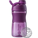 BlenderBottle SportMixer Shaker Bottle Perfect for Protein Shakes and Pre Workout, 20- Ounce, Plum