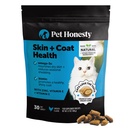 Cat Skin & Coat Health Crunchy & Creamy Chews - Omegas, Vitamin C + E, Biotin Suplemen, Soothes Skin dan Proothes Shiny Coat, Cat Suplemen & Vitamin - Chicken (30- Day Suppply)