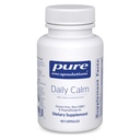 Penambahan Murni di Daily Calm - Vegan Stress & Sleep Supplement - Berisi Ashwagandha, Saffron, GABA & L-Theanine - Non-GMO, Soy- Free & Gluten- 60 Capsules