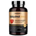 ZEBORA Ubiquinol CoQ10 200mg Softgels, 4-in- 1 powerful Antioksidant for Heart and Vascular Health, Escule for Energy Production, Max Absorstion Active Forction of CoQ10, 120 Softgeels