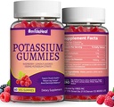 2 Pack Potasium Suplemen Gummies, Potassium Gummies for Dewasa, Dukung Kram Leg & Muscle Health - Vegan, Non- GMO, 120 Count