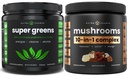 NutraChamps Super Greens & Super Mashroom: Ultimate Brain, Gut & Boost