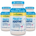Suplemen Dukungan Bersama HEADN-SOOTHE - Protolytic Enzymes seperti Bromelain & Papain, dengan Boswellie, Turmeric & Ginger- Promodes Protein Fungsi Digetical & Body Defense - 90 Count (3 Pack)