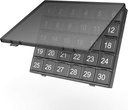 Monthly Pill Organizer Sekali Hari - 30 Hari Pill Organizer Box - Memeras untuk Buka - Besar Kompartemen Portabel Kasus Untuk Perjalanan, Kasus Pill Cases Medicine Organizer untuk Vitamin (Hitam)