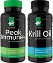 Daiwa Peak Immune 4 - Natural Immune System Booster + Daiwa Krill Oil - Omega 3 Krill Oil Kapsul