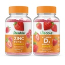 Zinc Lifeable 50mg + Vitamin D 5000 IU, Gummies Bundle