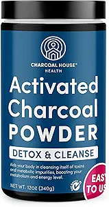 Detox Rumah Arang dan Cleanse USP Tingkat Kedokteran Coconut Shell Aktivated Charcoice Powder - with High Adsorptive & Fast Acting Capacity - towled, Edible & Nuttrationals - 24 oz