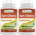 Terbaik Tact Cherry Ekstrak 1000 mg 120 Capsules (120 Cacah (Paket 2))