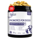 Proposal TARGET untuk Anjing, 6 Milyar CFUs, Freeze Dried Dog Progories with Prezymes & Enzymes for Diare, Gas, Vitamin & Omega 3 for Skin & Immune Health, Allergy Itch Relief, 180 Count