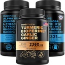 MADCHOICE Turmeric & Ginger (120ct) dan Otak Nootropic (120ct) Persediaan Bundle - Wellness Duo untuk Gabungan, Gangguan, Otak, & Mood Dukungan - Vegan, Non-GMO, Gluten- Bebas