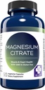 "Life Magnesium Citrate 250 mg - 90 Capsules -" High Absorpsi Magnesium Citrate Suplemen "- Eister-to-Swallow Capsules for Muscle, Nerve, Heart, Sleep and Bone Support