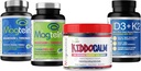 Magtein Magnesium L- Threonate 60 Kapsul, Magceutics MagteinPRO 90 Capsules, KIDDOCALM Gummies 90 Capsules, Vitamin D3 30 Capsules - Bundle