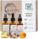 Vitalitas Boost Bundle Limid Spray - Ultimate Mushroom Complex, Bromelain, B12 Methylcobalamin - Complete Multivitamin - Plant Based, Non-GMO, Gluten Free, Sugar Free 2 Fl Oz (420 Days Suppply)