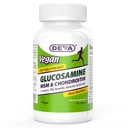 DEVA Vegan Glucosamin MSM & Chondroitin + Turmeric, CMO, Boswellia, Acid Hyaluronic & More, Improved Nonce- Animal Formula, 90 Tablet