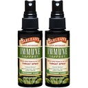 Barlean 's 2 Pack Olive Leaf Complex Spraat with Peppermint, Lemon, and Sage for Itchy Throat Relief, Imune Supplemen Dukungan, Liquid Blended Extract, 1.5 oz