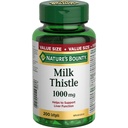 Nature 's Bounty Milk Thistle Ukuran, 200 Softgels