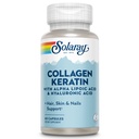 SOLARAY Collagen Keratin dengan Alpha Lipoic Acid dan Hyaluronic Acid - Tipe I, II dan III Collagen Pil - Rambut, Skin, Nails, dan Gabungan Kesehatan Dukungan - 30 Pelayan, 60 Capsules