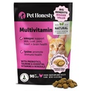 Cat Multivitamin Chews - Cat Treats for Health + Imune, Gabungan Dukungan, Skin & Coat, dan Ditraffic - Omega 3, Lysine & Progories for Cats, Vitamin for Cats - Chicken (90-Day Suppply)