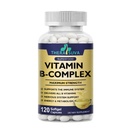 Vitamin B-Complex + CoQ10 + Vitamin C - Max Power Suplemen untuk Energi, Metabolisme Dukungan, 120 Softgels, 60 Hari Supply
