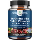 Balancing Berberberine Plus 1200 mg Per Serving Complex - Antioxidant Berberine dengan Ceylon Cinsules Plus Silymarin Milk Thistle Extract - Aktif PK untuk Kesehatan Hati dan Gula Dukungan 60 Capsules