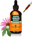 Herb Pharm Organic Rapid Immune Boost: Faust-Absorbing Tincture untuk Orang dewasa, Echinacea Tincture dengan Goldenseal, Ginger Extract & Elderberry, Immune Support & Wellness Aid, 4 Oz
