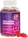 Collagen Peptides Gummies with 2500 mcg Biotin - Hydrolyzed Protein Type I & III Multi Collagen Suplement with Vitamin C & Zinc - Dukung untuk Rambut, Skin, Nails, Phamiate Flavor - 120 Gummies