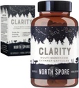 Northern Organic Clarity High Potency Mushroom Capsules 124; Lions Mane, Reishi, Cordyceps Supplement Attention, Boost Focus, Memory, Vitalitas, Kognitive Fungsi 124; Murni Extract Organik Blend - 60ct