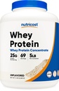 Nutricost Whiy Protein Powder, Unflashored, 5 pound - dari Whey Protein Konsentrasikan