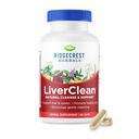 Ridgecrest Herbals LiverClean, Herbal Liver Suppplement, Blessed Thistle, Dandelion, Detox, Cleanse Bile (60 Caps, 30 Serv)