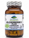 Suplemen Elderberry Gunung Murni - Vegan Kosher Capsules dengan 750mg Organik Elderberry dan 200mg Elderflower