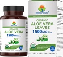 Brieofood Organic Aloe Vera 1500mg, 45 Hamba, Vegetarian, Gluten Free, 90 tablet Vegetarian