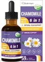 Chamomile extract Drops, Natural Calm Herbal Taincture Suplement w / Passion Flower, St. John 's Wort, Lavender, Reishi, & Echinacea for Relaxation Support & Imune Support. 2oz