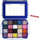 20 Kompartemen UV Protected Large Cobalt Blue Pil Kasus dengan Segel Airtight, Bukti Spill, Salicone Gasket Med Box dengan Peta Medication (Cobalt Blue, 20 Kompartemen - 1 Pack)