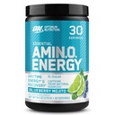Optimum Nutrition Amino Energy - Pre Workout with Green Tea, BCAA, Acids, Keto Friendly, Green Coffee Extract, Energy Powder - Blueberry Mojito, 30 Servings (Packaging May Wary)
