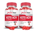 Laboratorium yang direstified (2 Pack Keto Rush Keto ACV Gummies Lanjutan Formula 1000MG Powder B12 Vegan Non GMO 120 Gummys