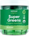 Nutricost Organic Super Greens (Tak berselera) 20 Stickpacks - Gluten- Bebas, Non- GMO