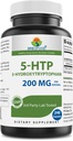 Brieofood 5-HTP 200 mg per Serving - 240 Capsules - 5 - Hydroxytryptophan untuk Relaxation Heally - Lab Partai 3 Teruji