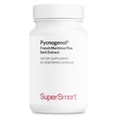 Supersmart - Pycnogenol 200 mg per hari (Patented & very Biovailable) - French Maritime Pine Bark Extract 126; Non-GMO & Gluten Free - 60 Vegetarian Capsules